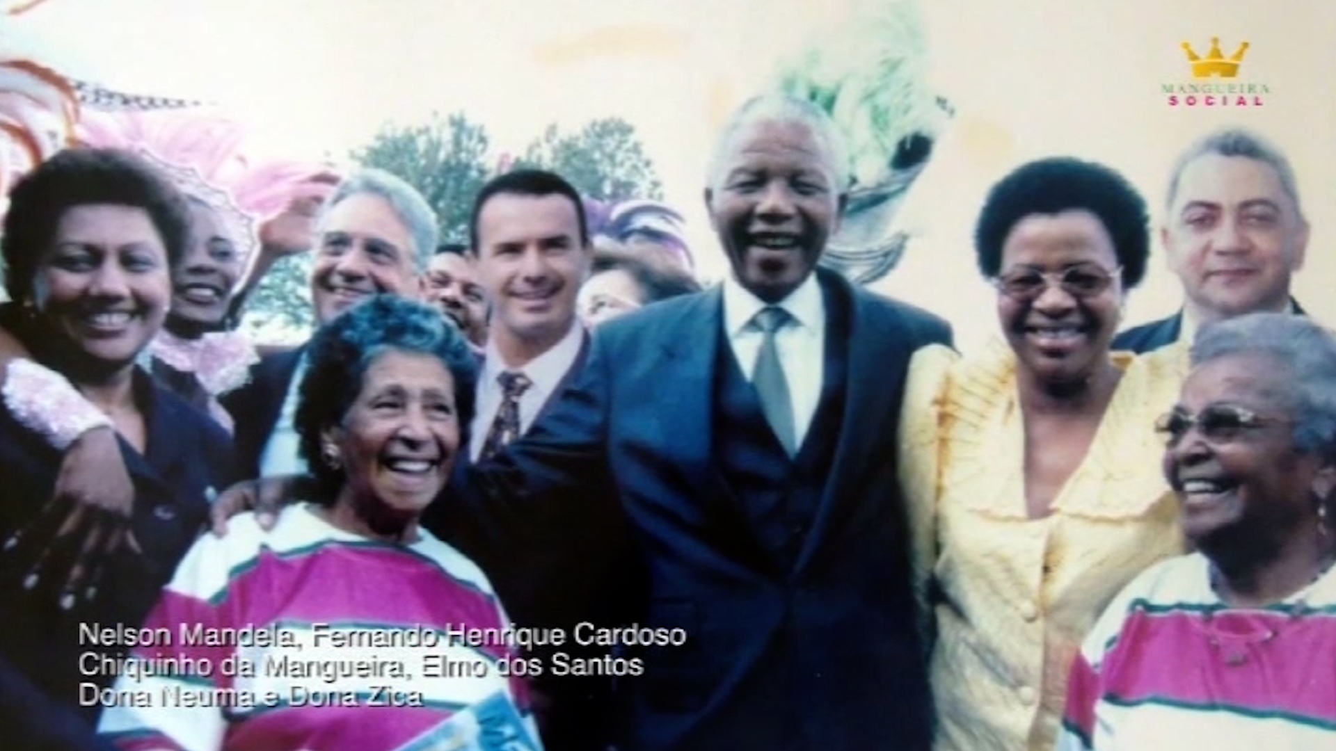 Nelson Mandela no Programa Social da Mangueira